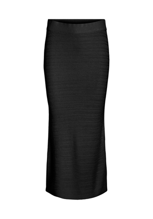 Kjolar - Vimargot midi knit skirt – Black